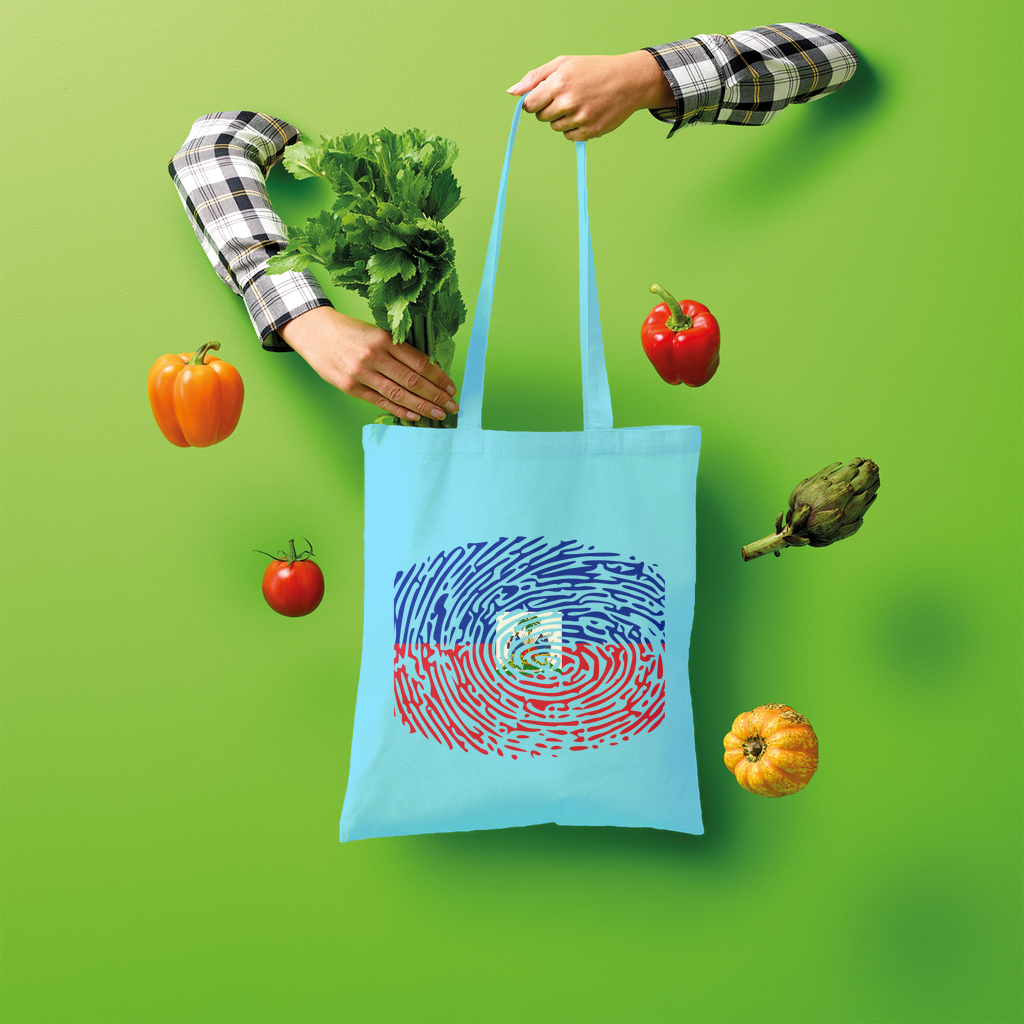 Haiti-Fingerprint Shopper Tote Bag