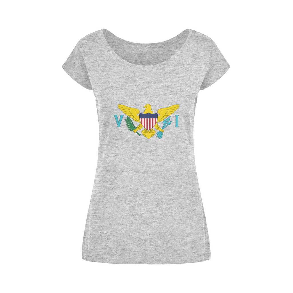 USVI Wide Neck Womens T-Shirt XS-5XL