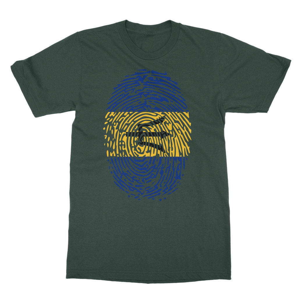 Barbados-Fingerprint Classic Adult T-Shirt