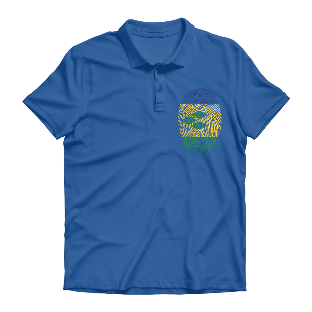 St Vincent and the Grenadines-Fingerprint Premium Adult Polo Shirt
