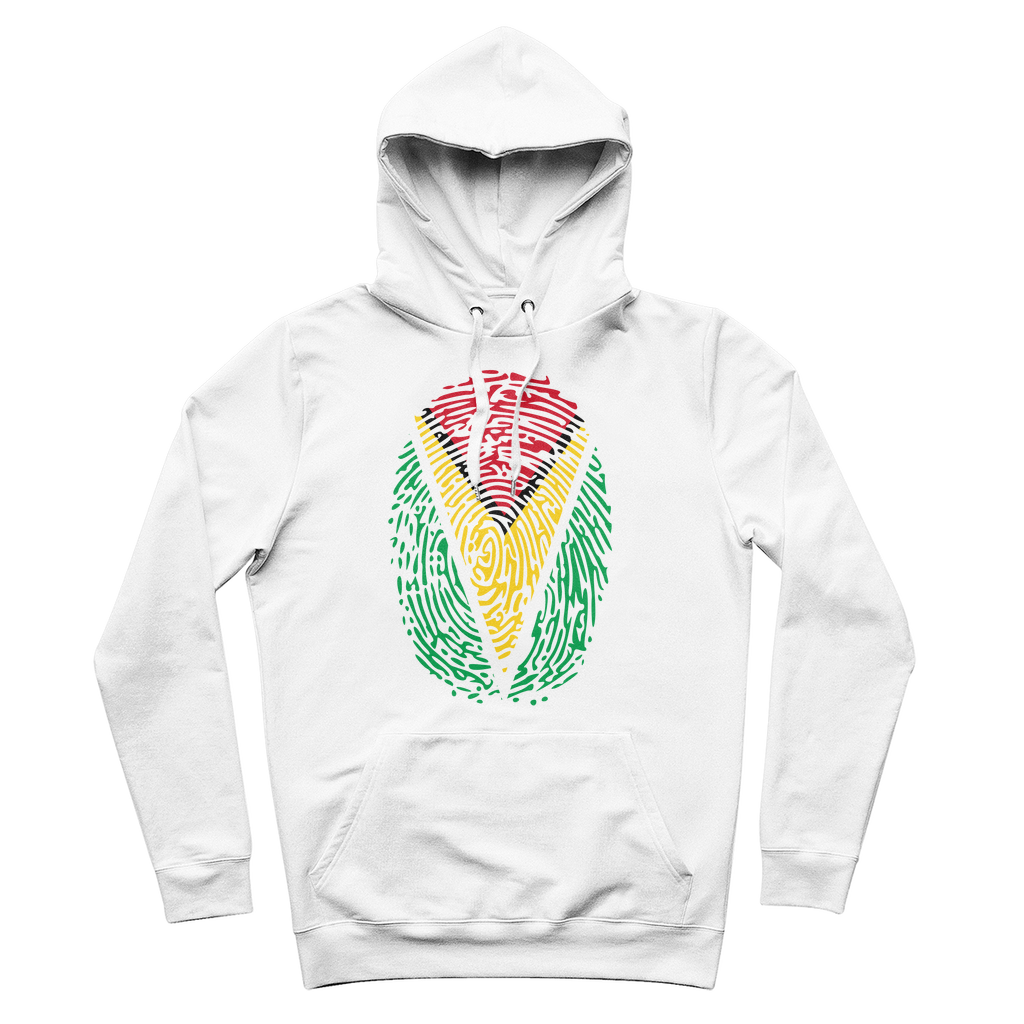 Guyana-Fingerprint 100% Organic Cotton Hoodie