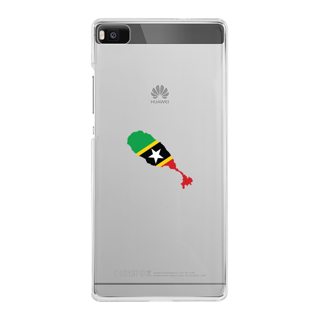 ST. KITTS & NEVIS Back Printed Transparent Hard Phone Case