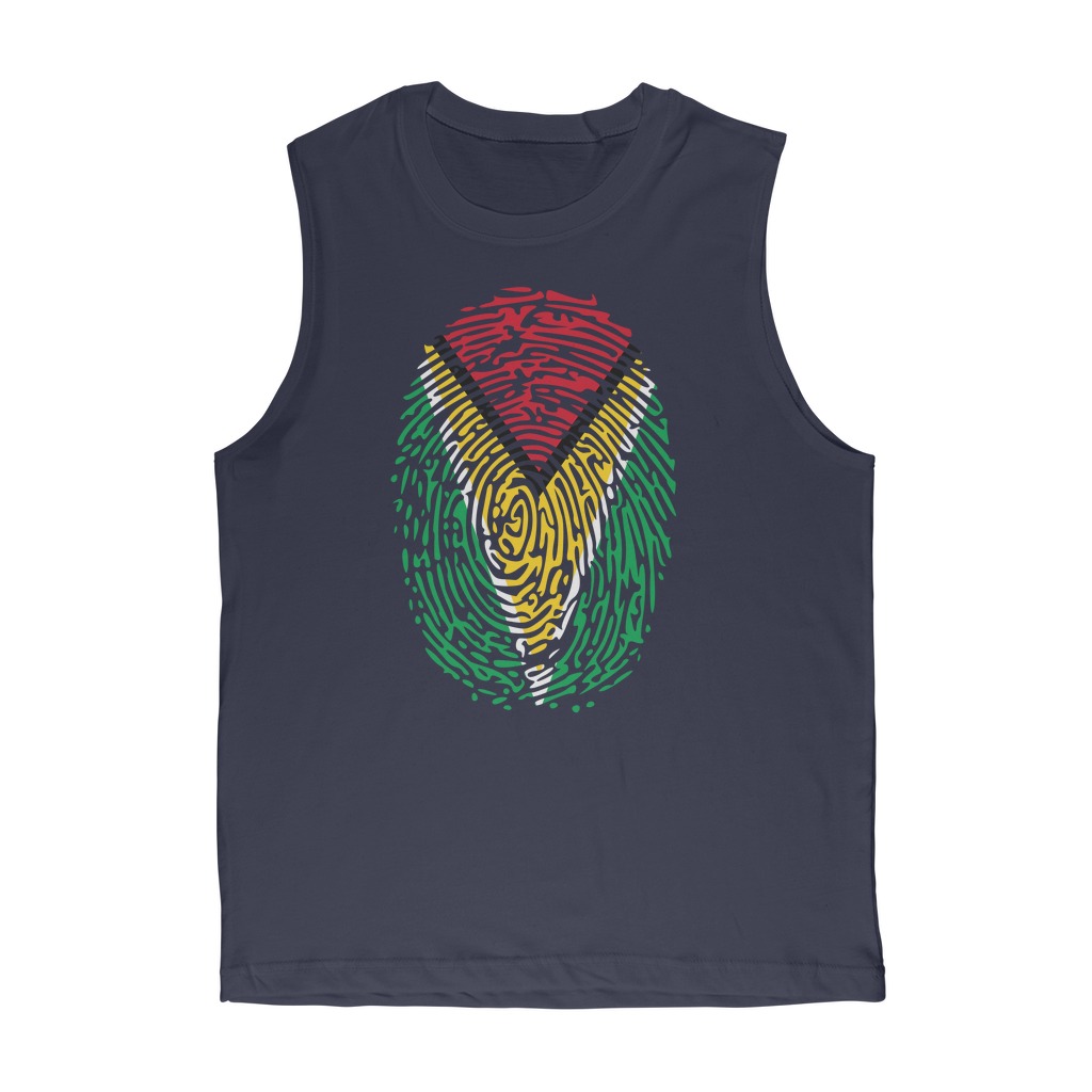 Guyana-Fingerprint Premium Adult Muscle Top