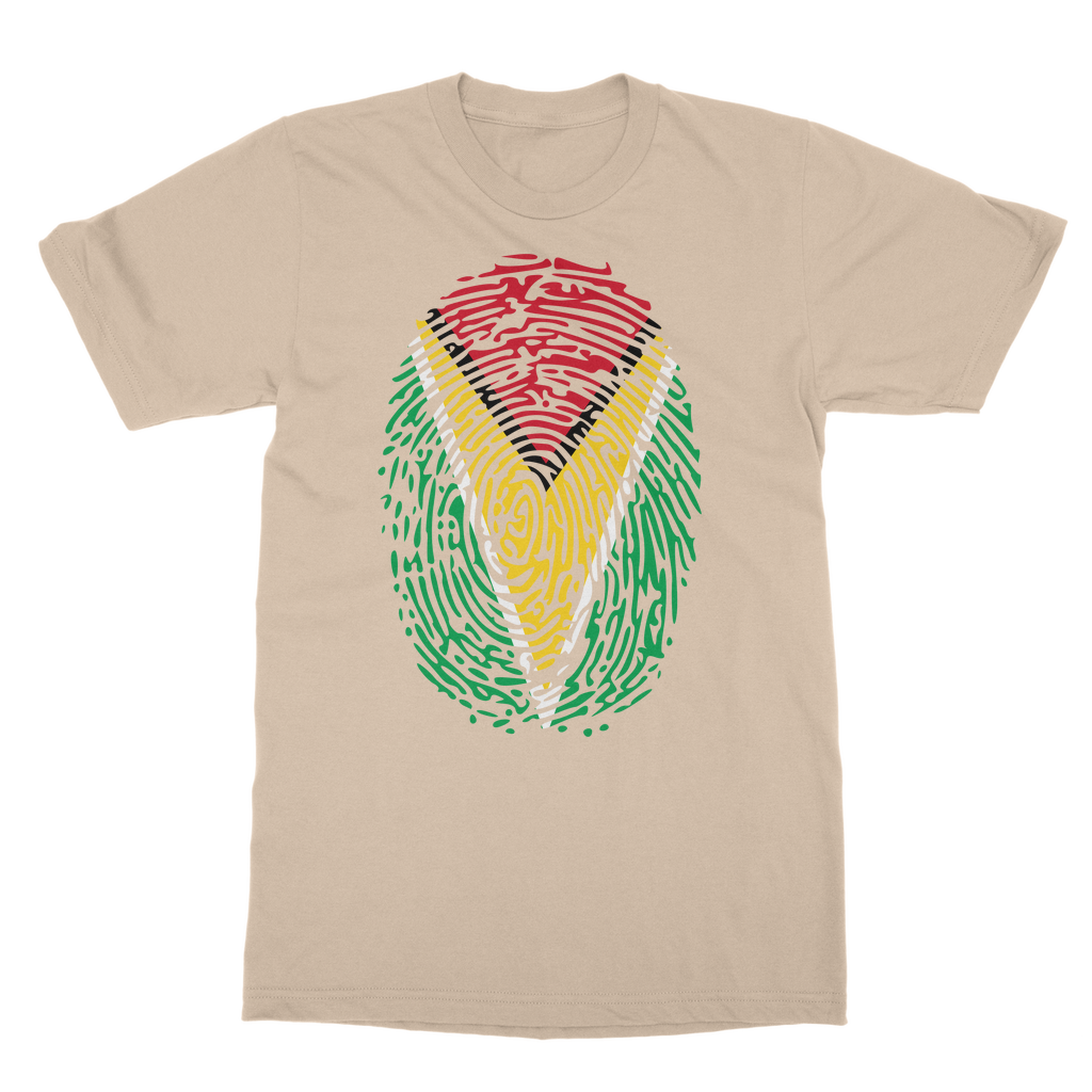 Guyana-Fingerprint Classic Adult T-Shirt