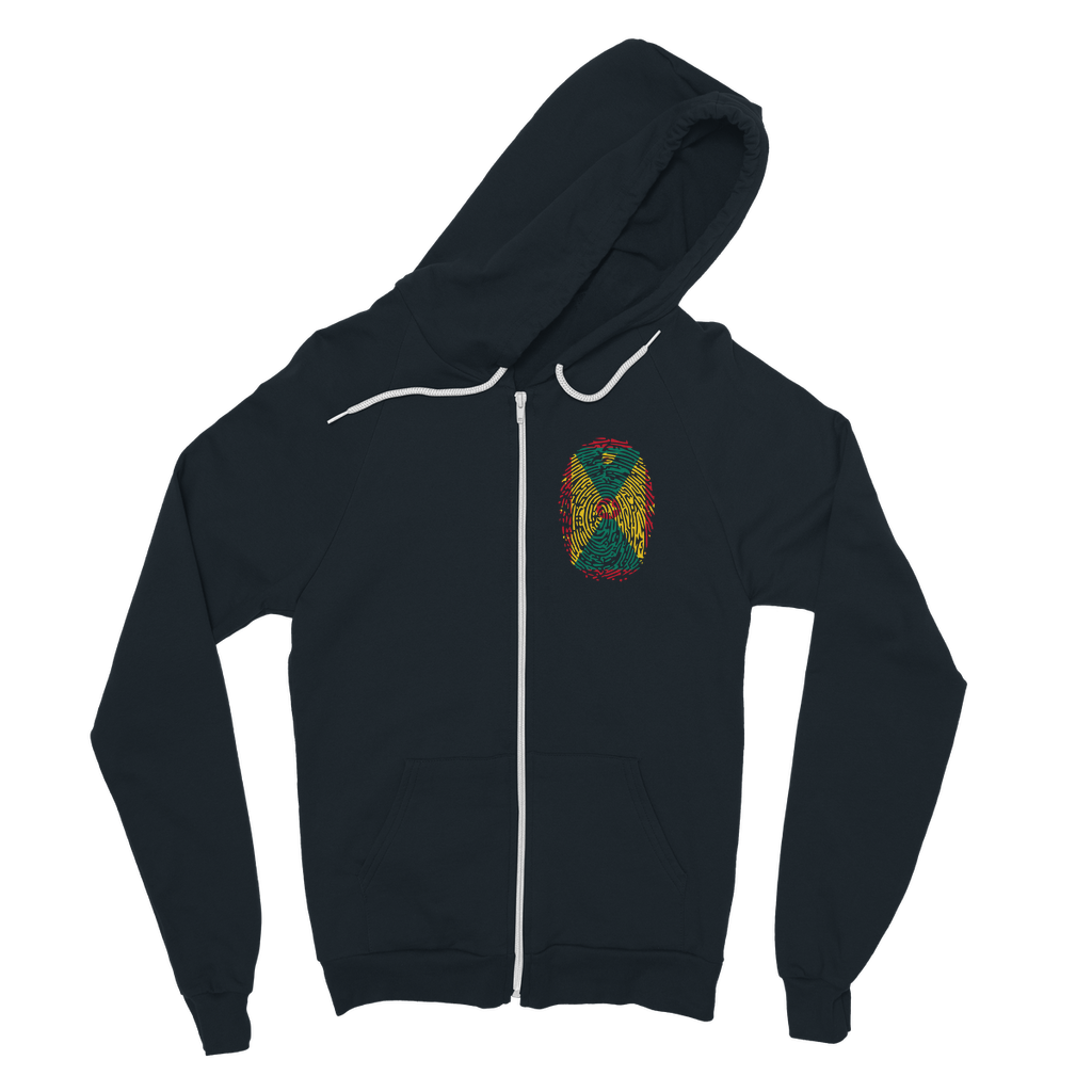 Grenada Fingerprint Classic Adult Zip Hoodie