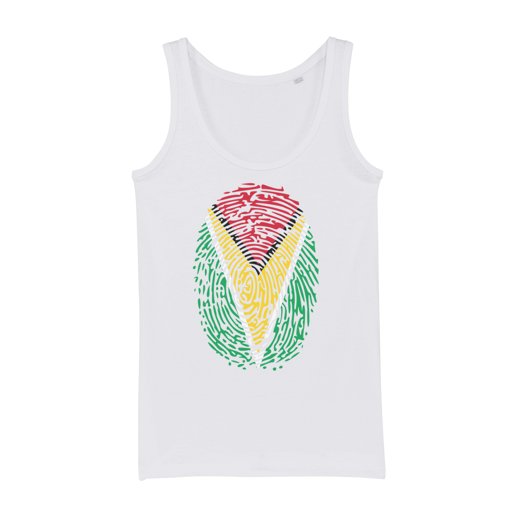 Guyana-Fingerprint Organic Jersey Womens Tank Top