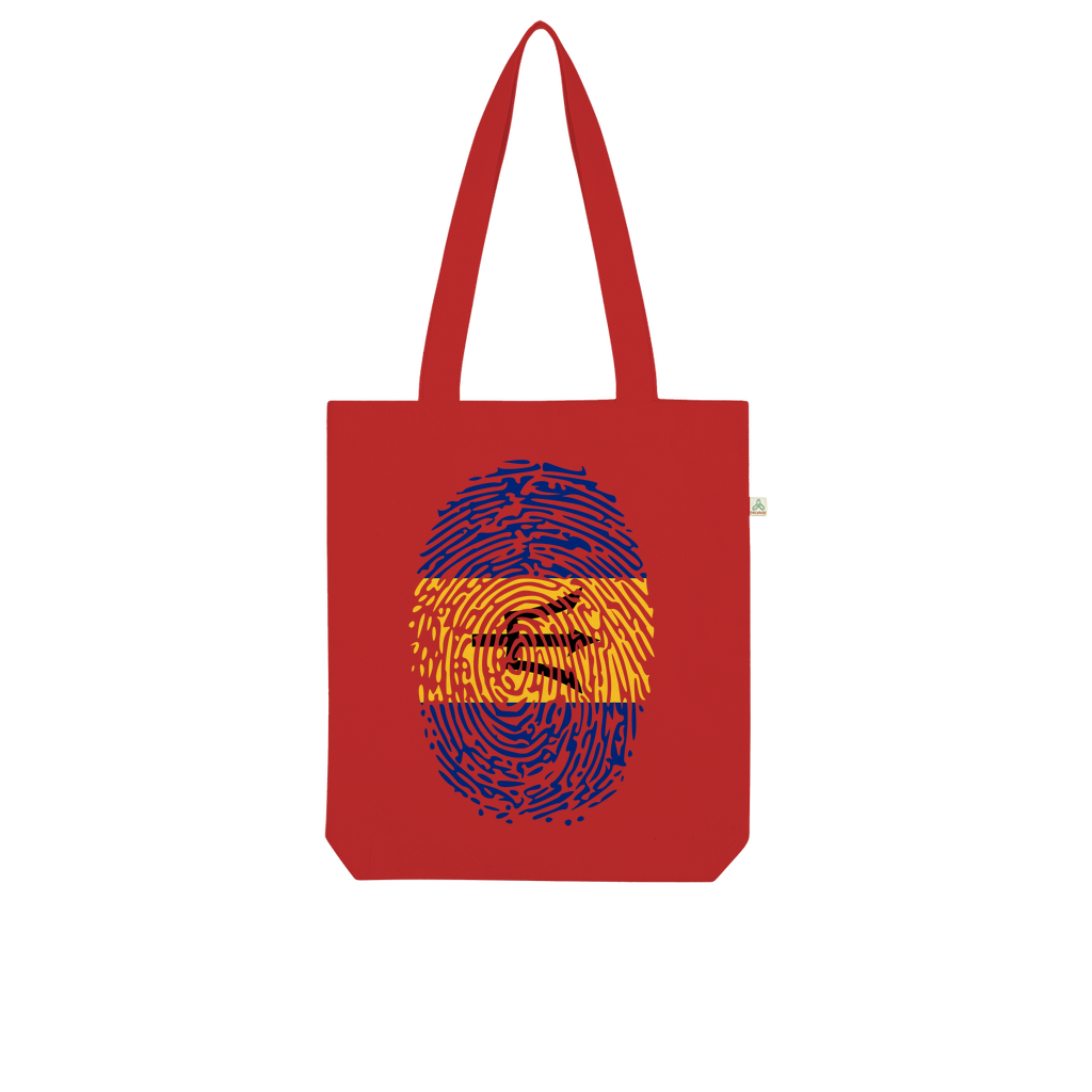 Barbados-Fingerprint Organic Tote Bag