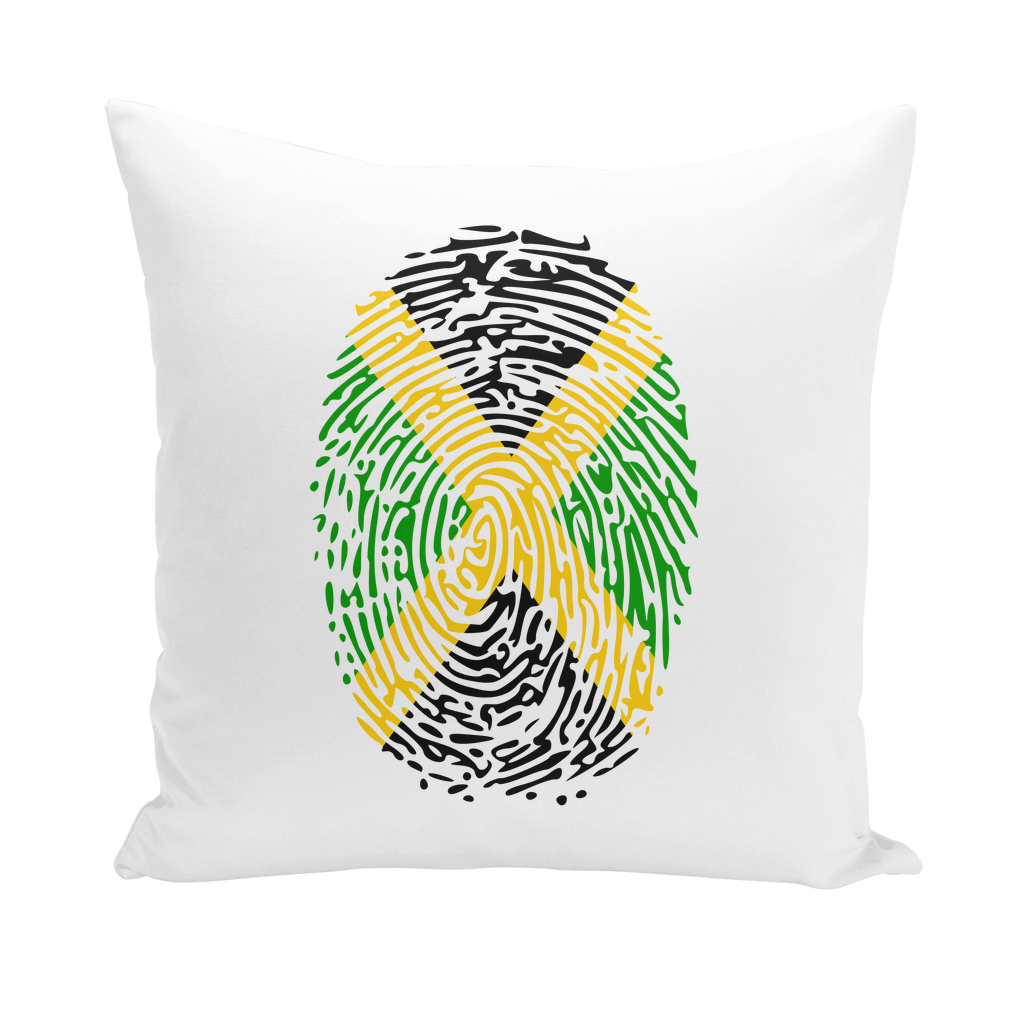 Jamaica-Fingerprint Throw Pillows