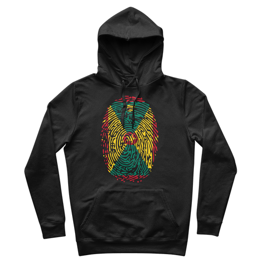 Grenada Fingerprint 100% Organic Cotton Hoodie