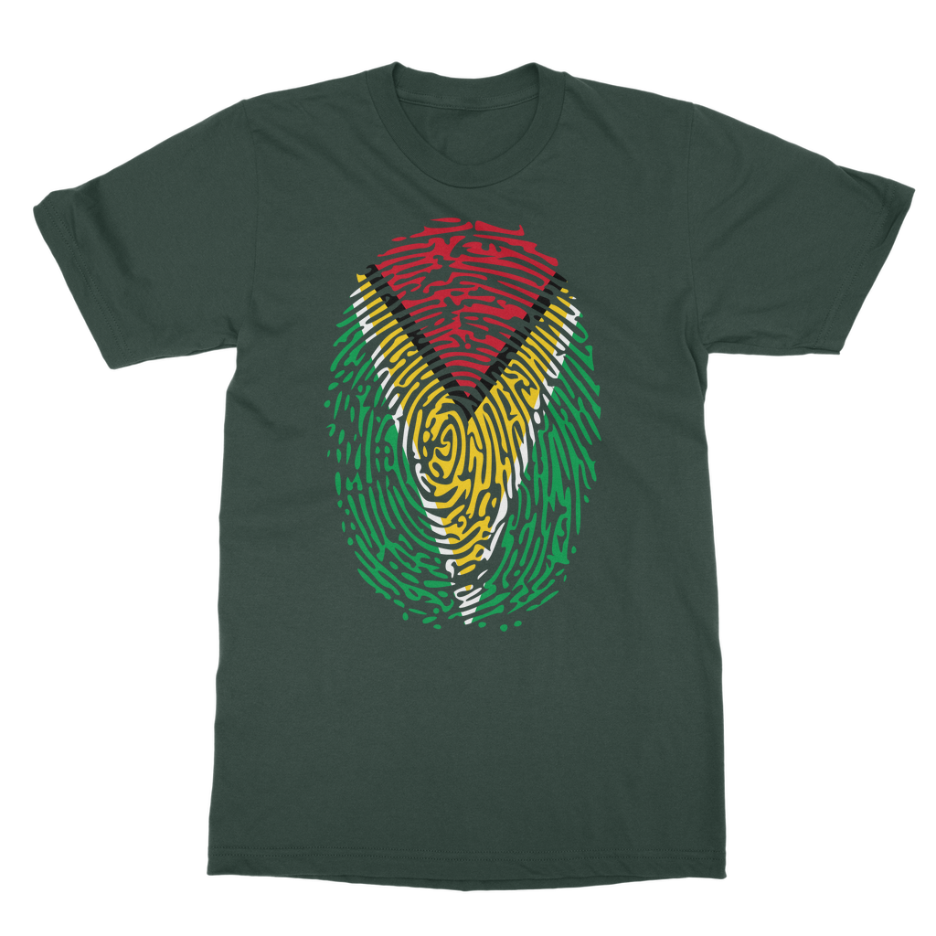 Guyana-Fingerprint Classic Adult T-Shirt