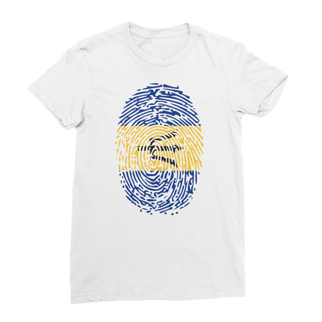 Barbados-Fingerprint Premium Jersey Women's T-Shirt