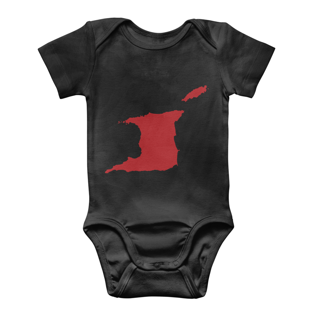 Trini and Tobago Map Classic Baby Onesie Bodysuit