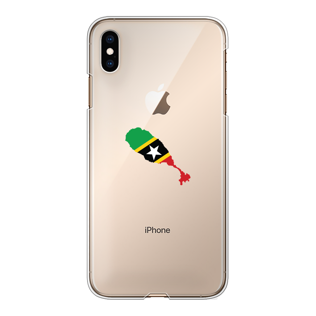 ST. KITTS & NEVIS Back Printed Transparent Hard Phone Case