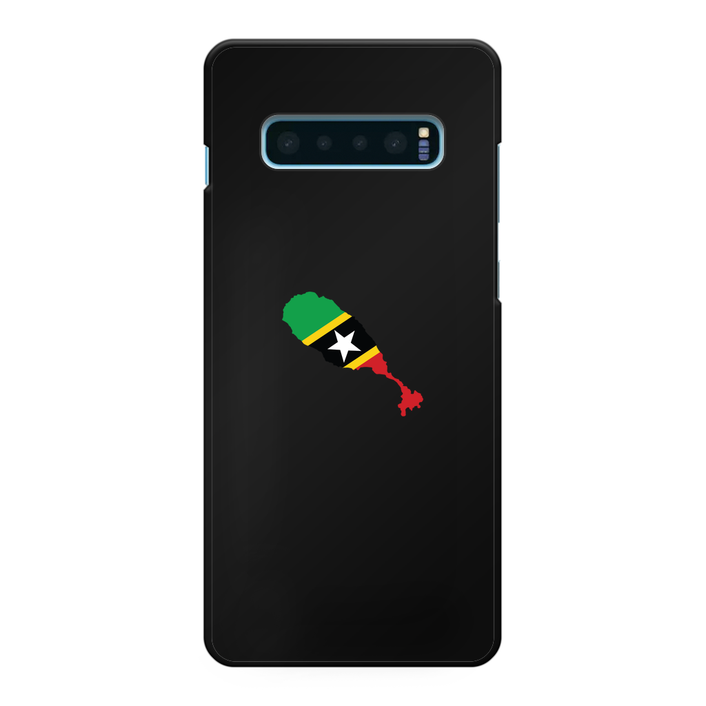 ST. KITTS & NEVIS Back Printed Black Hard Phone Case