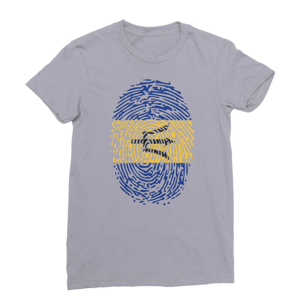 Barbados-Fingerprint Premium Jersey Women's T-Shirt