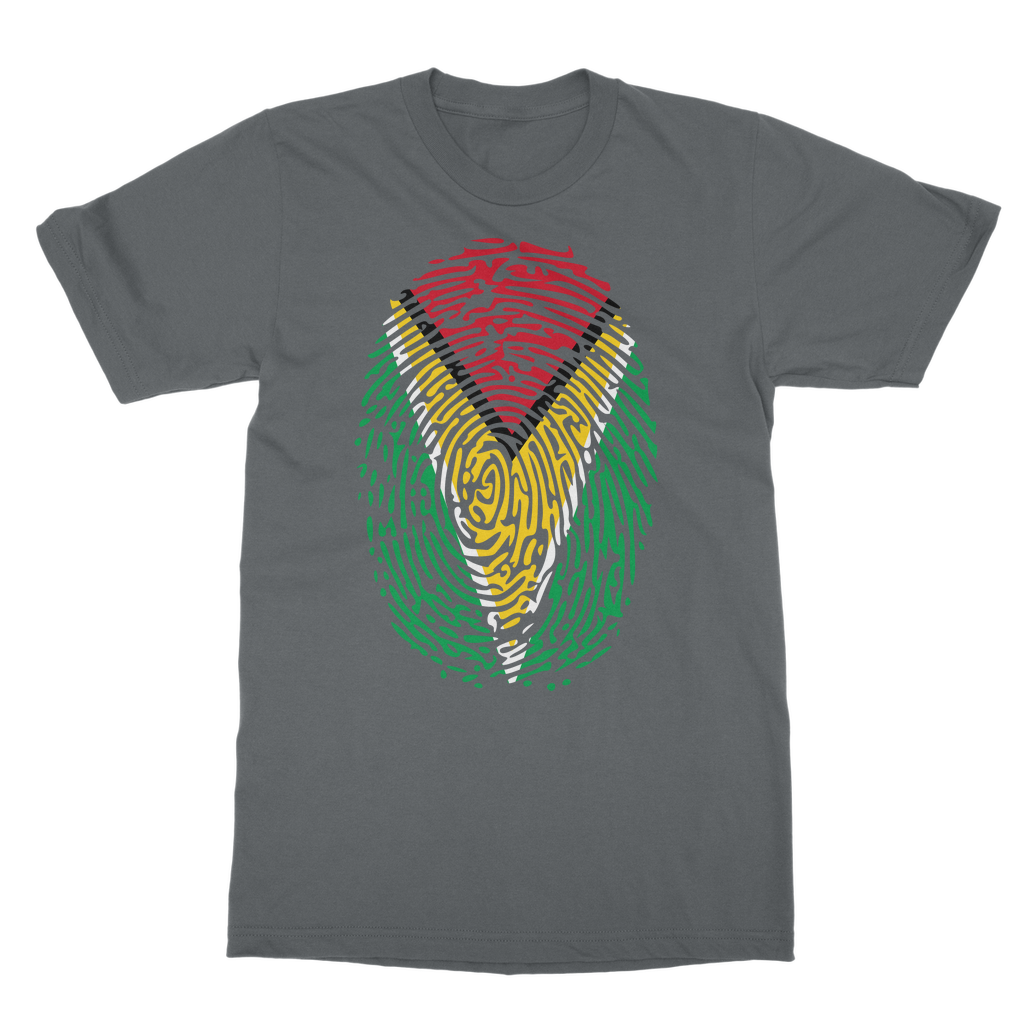 Guyana-Fingerprint Classic Heavy Cotton Adult T-Shirt