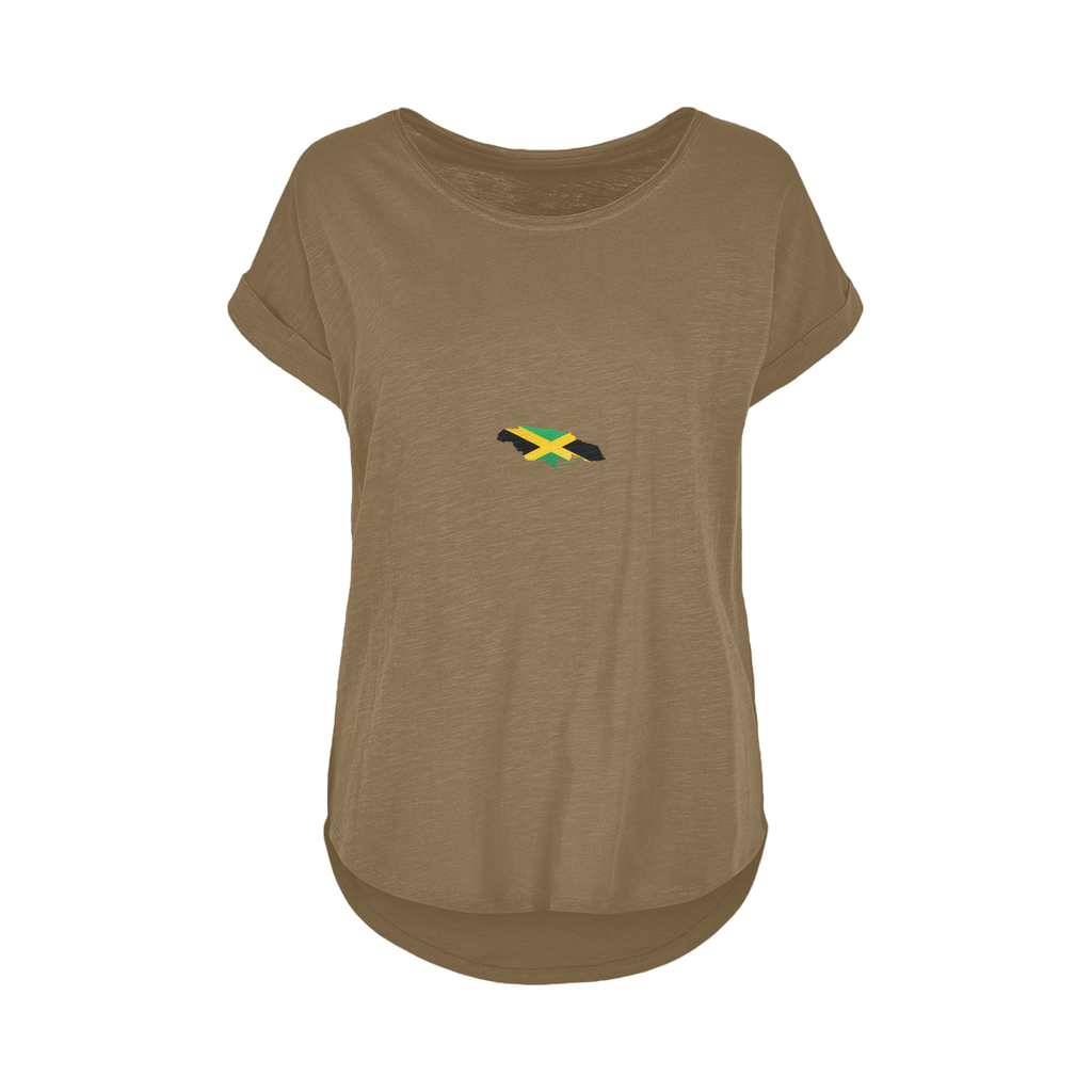 Jamaica Women's Long Slub T-Shirt XS-5XL