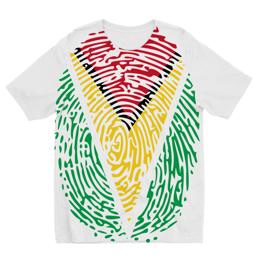 Guyana-Fingerprint Sublimation Kids T-Shirt