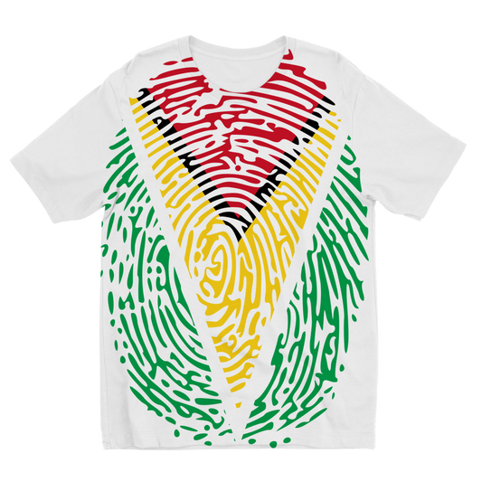 Guyana-Fingerprint Sublimation Kids T-Shirt