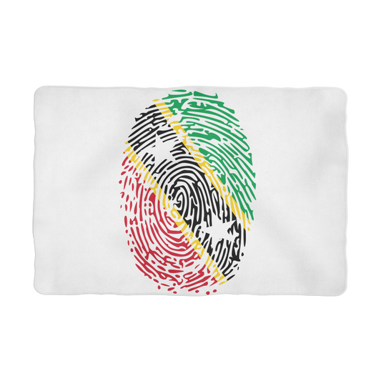 Saint Kitts and Nevis Fingerprint Sublimation Pet Blanket