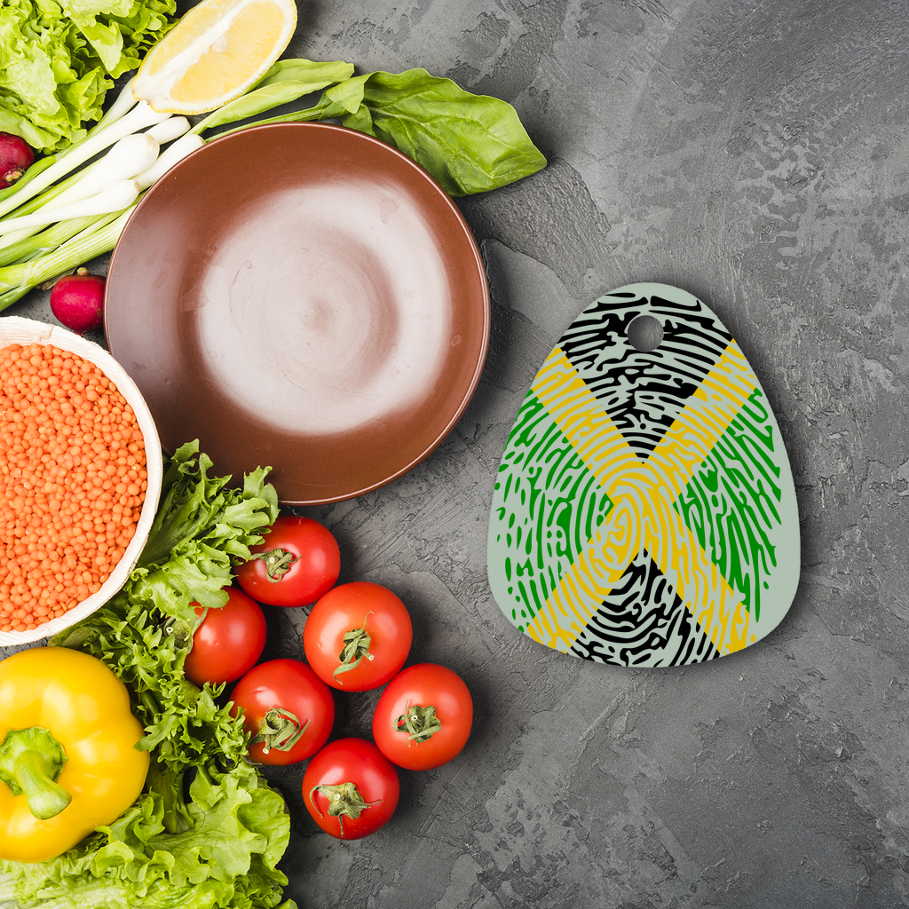 Jamaica-Fingerprint Sublimation Glass Cutting Board