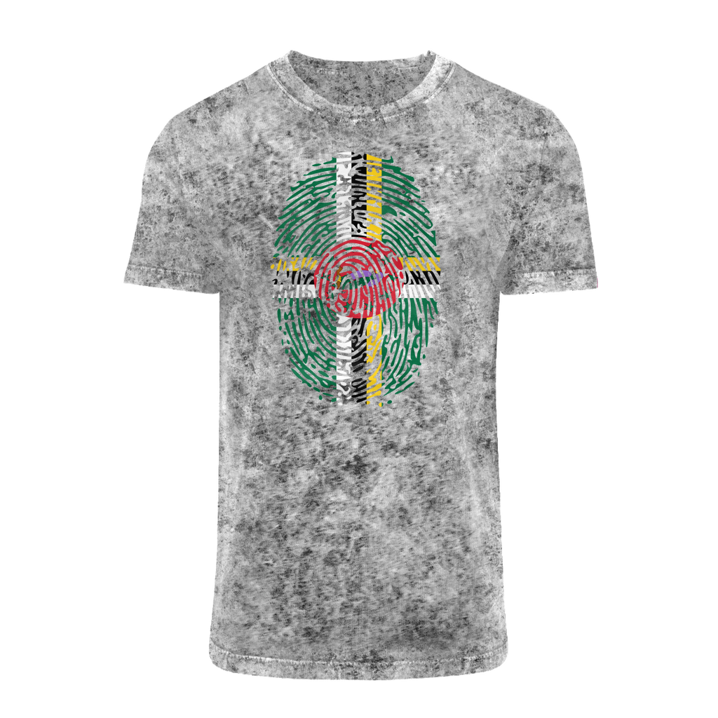 Dominica Fingerprint Acid Washed T-Shirt