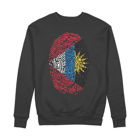 Antigua and Barbuda-Fingerprint 100% Organic Cotton Sweatshirt