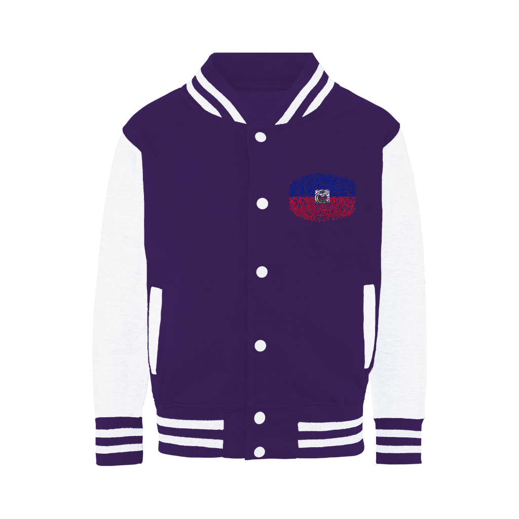 Haiti-Fingerprint Varsity Jacket