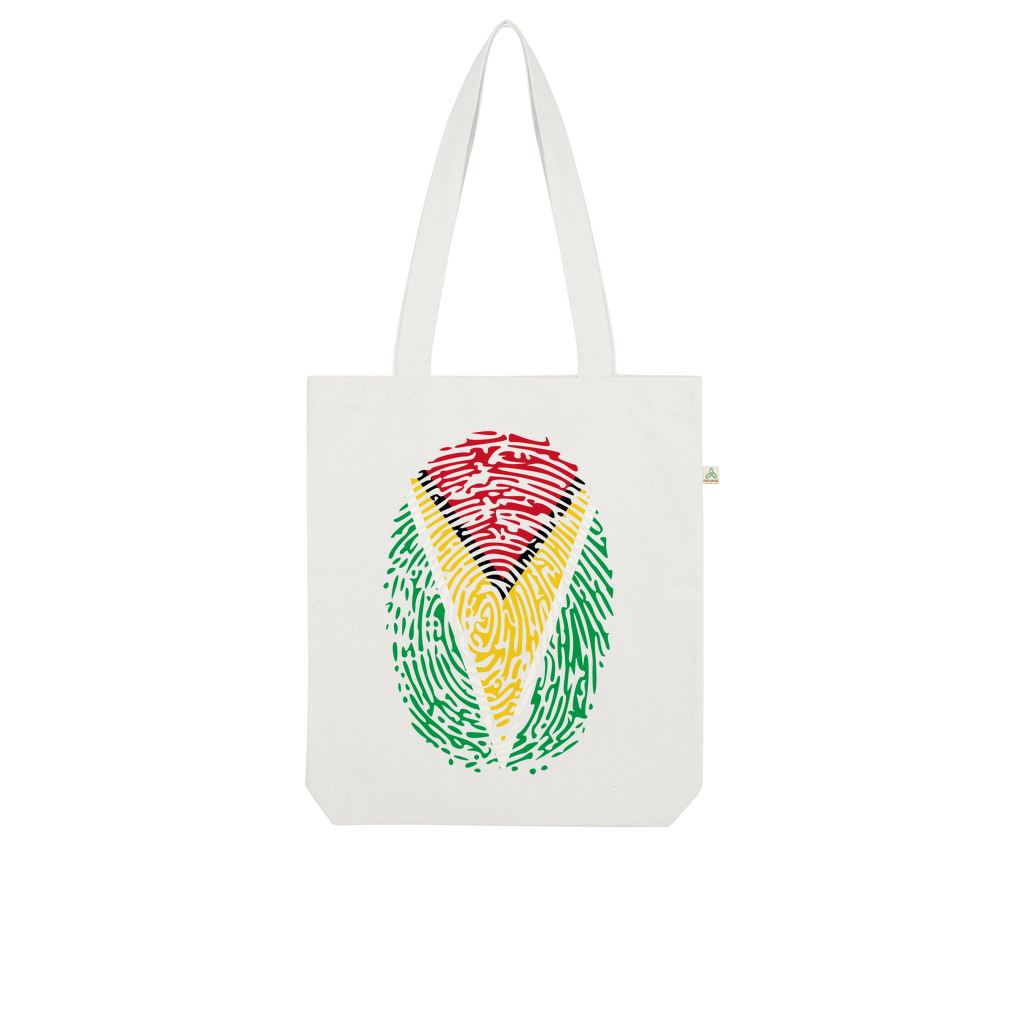 Guyana-Fingerprint Organic Tote Bag