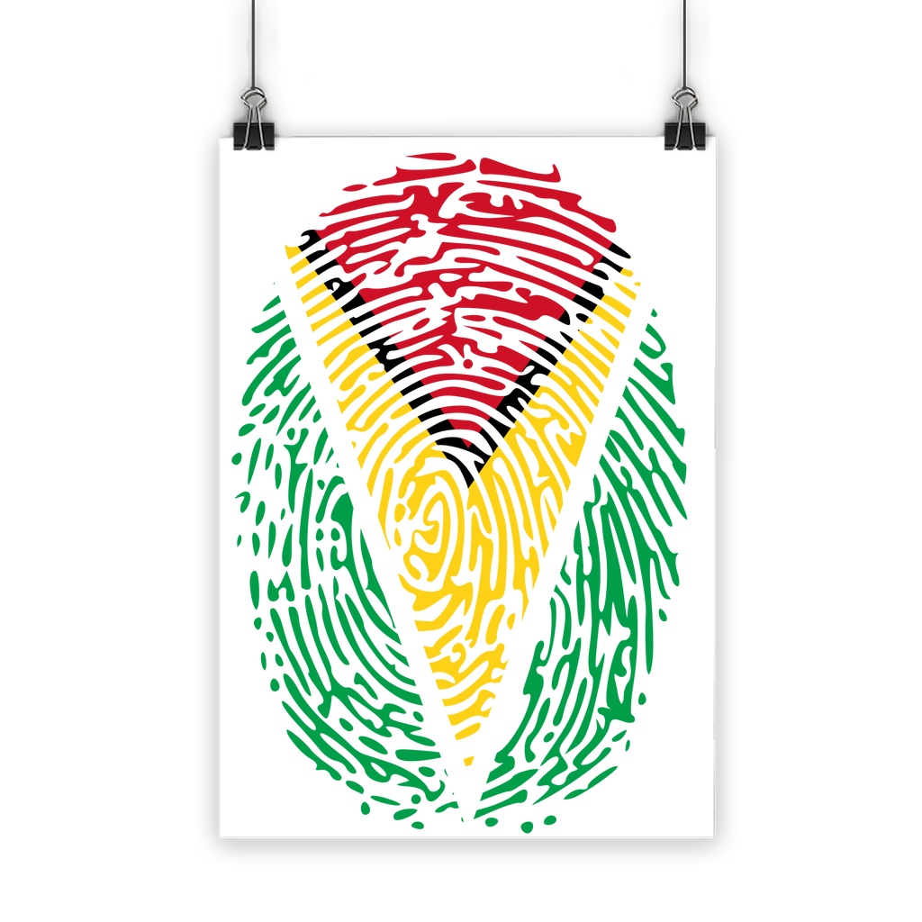 Guyana-Fingerprint Classic Poster