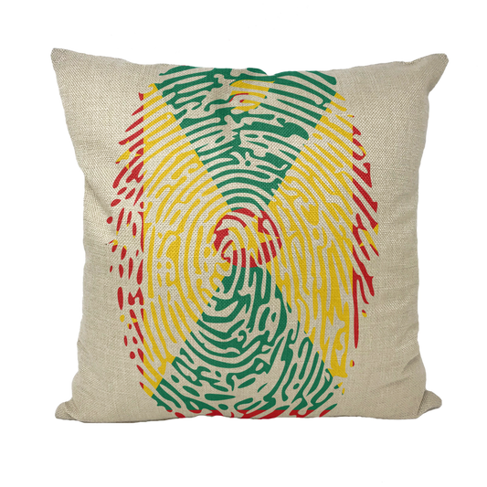 Grenada Fingerprint Throw Pillow with Insert