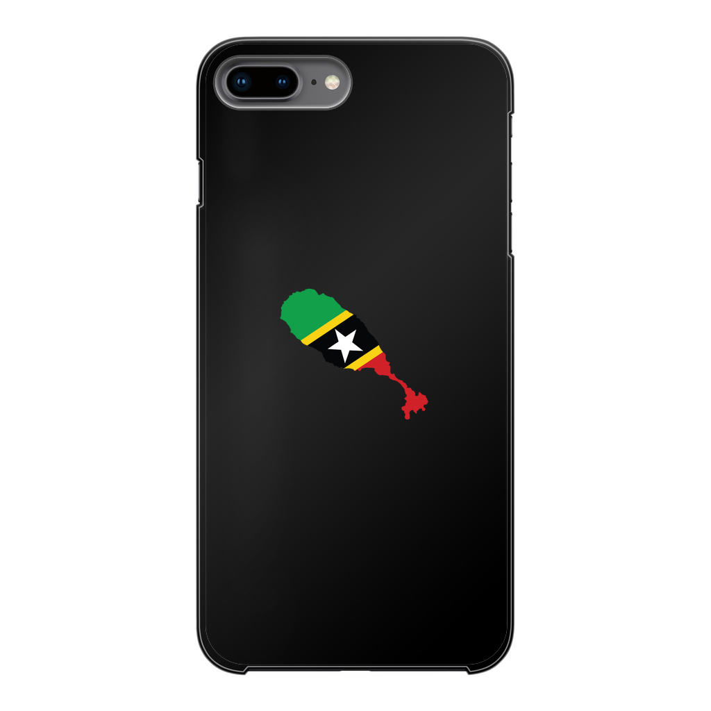 ST. KITTS & NEVIS Back Printed Black Hard Phone Case