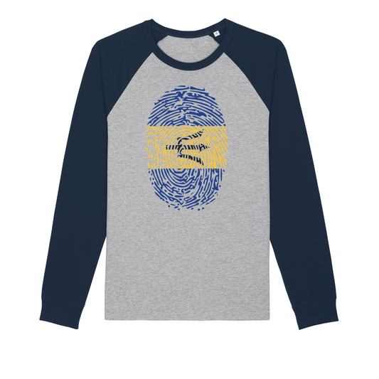 Barbados-Fingerprint Premium Raglan Long Sleeve Shirt