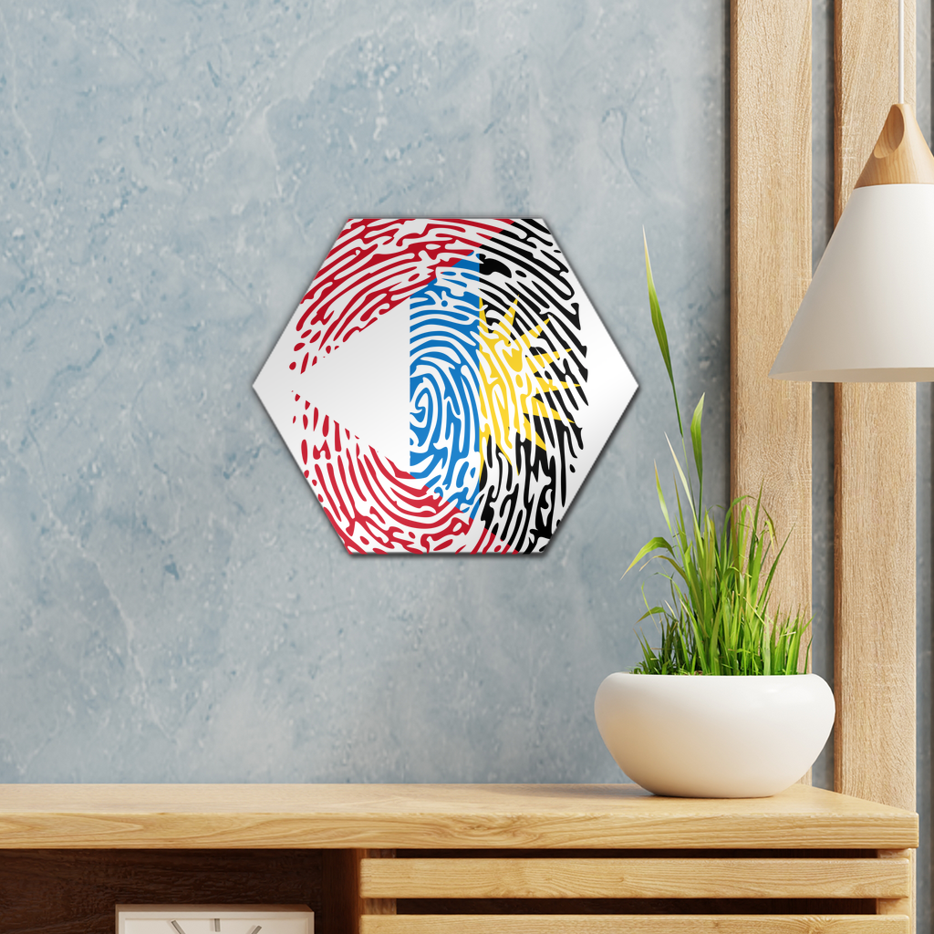 Antigua and Barbuda-Fingerprint Wall Tile