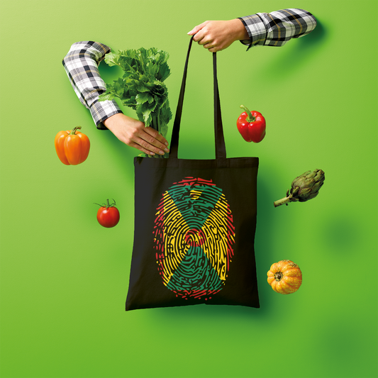 Grenada Fingerprint Shopper Tote Bag