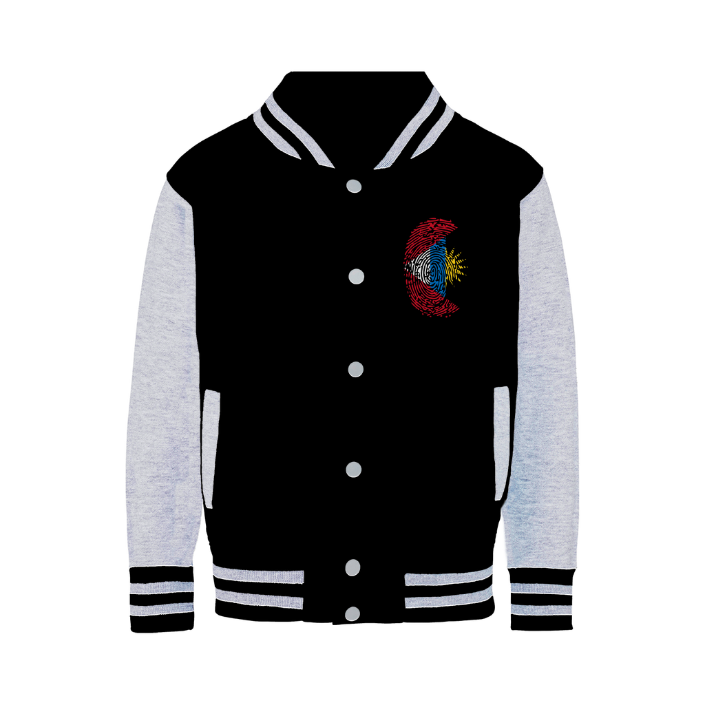 Antigua and Barbuda-Fingerprint Varsity Jacket