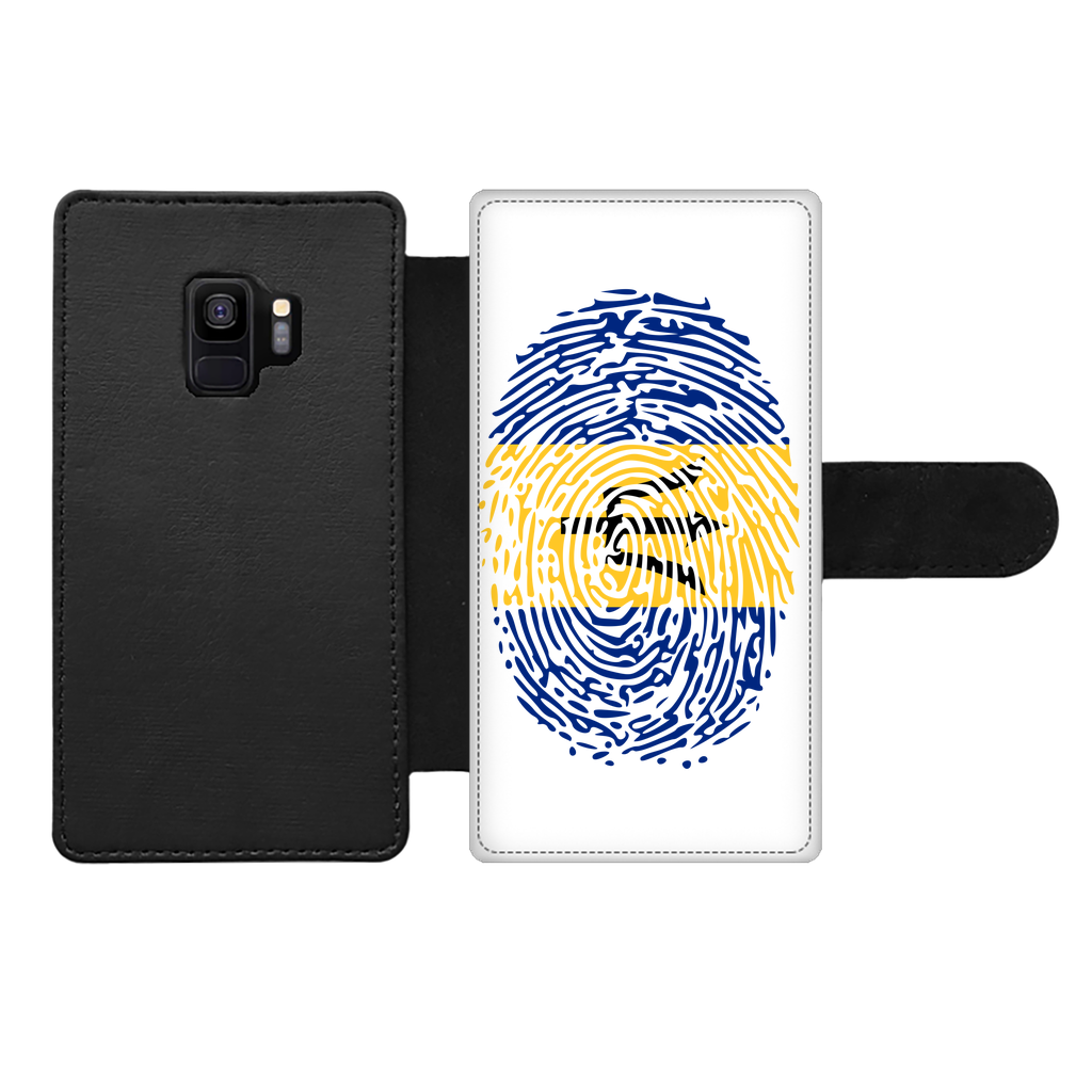 Barbados-Fingerprint Front Printed Wallet Cases