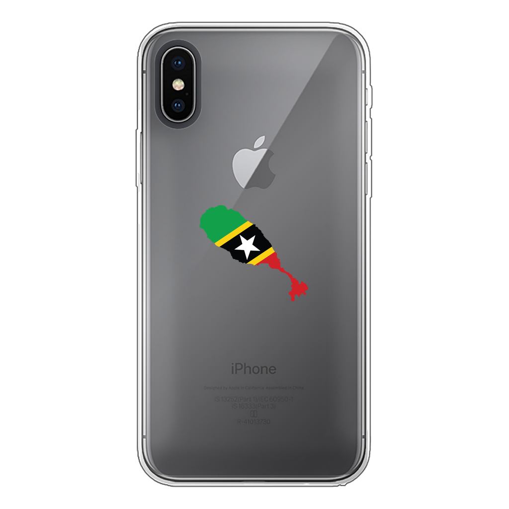 ST. KITTS & NEVIS Back Printed Transparent Soft Phone Case