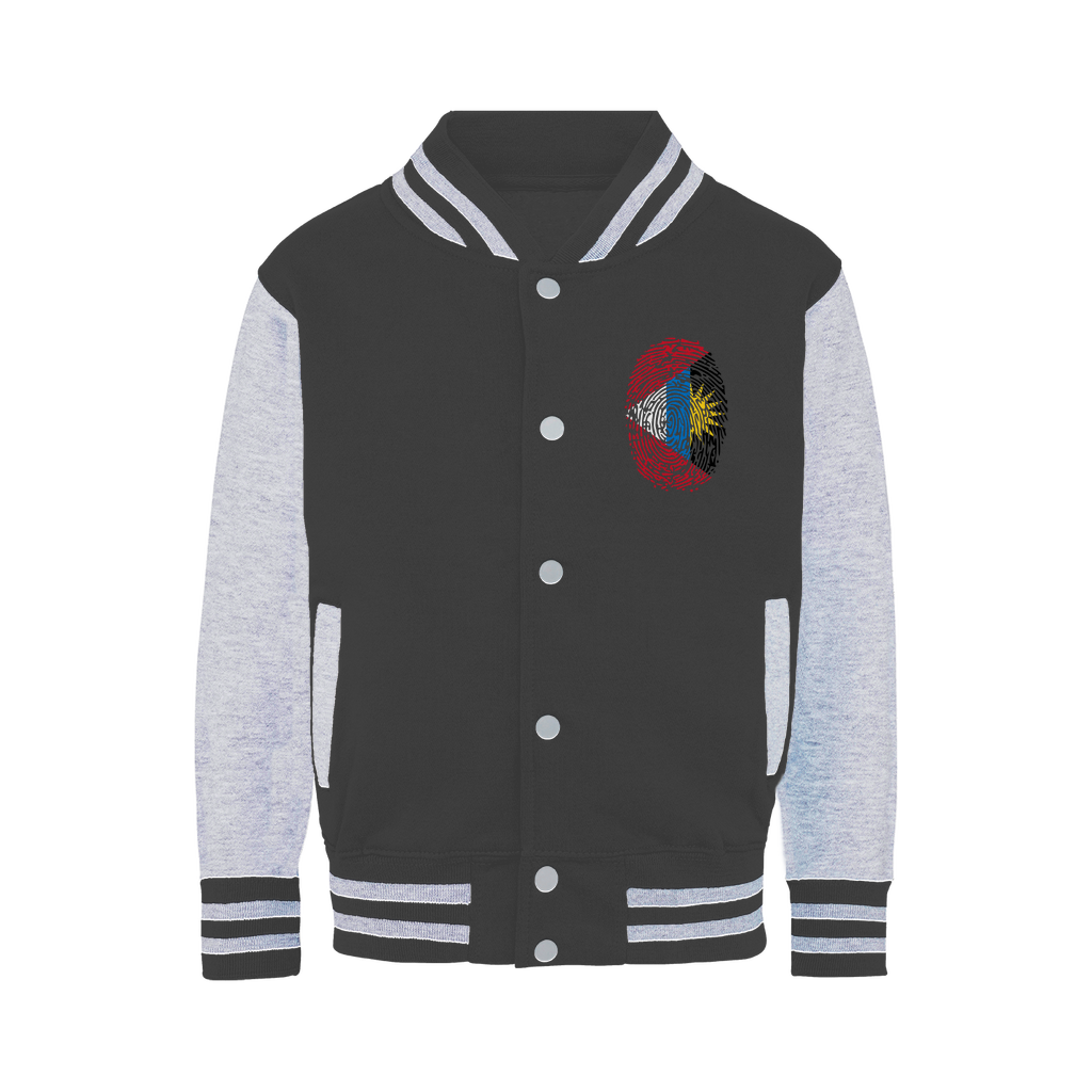 Antigua and Barbuda-Fingerprint Varsity Jacket