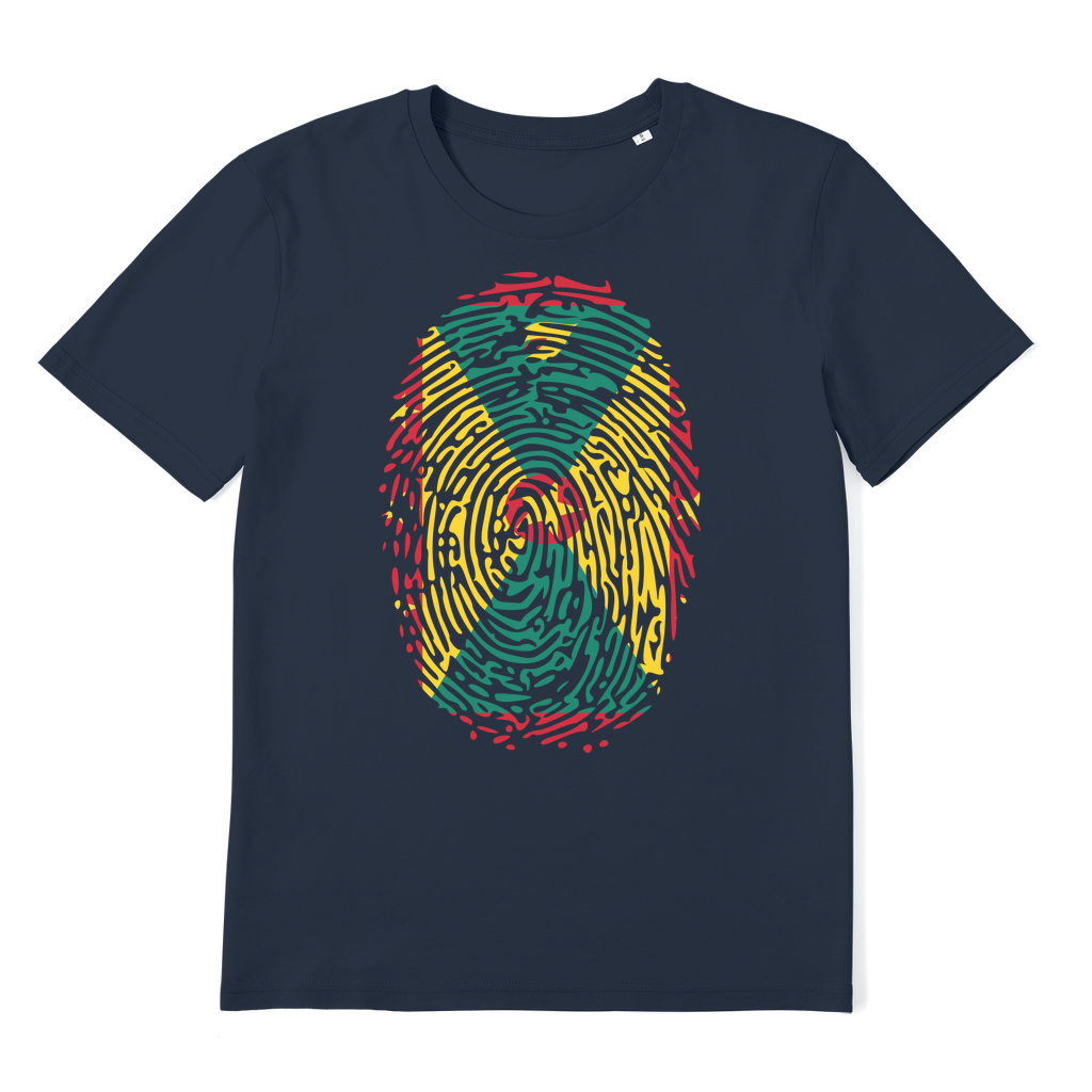 Grenada Fingerprint Premium Organic Adult T-Shirt