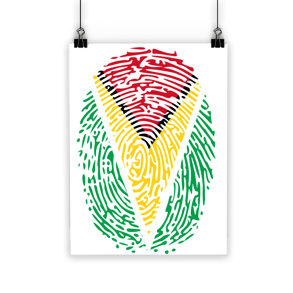 Guyana-Fingerprint Classic Poster