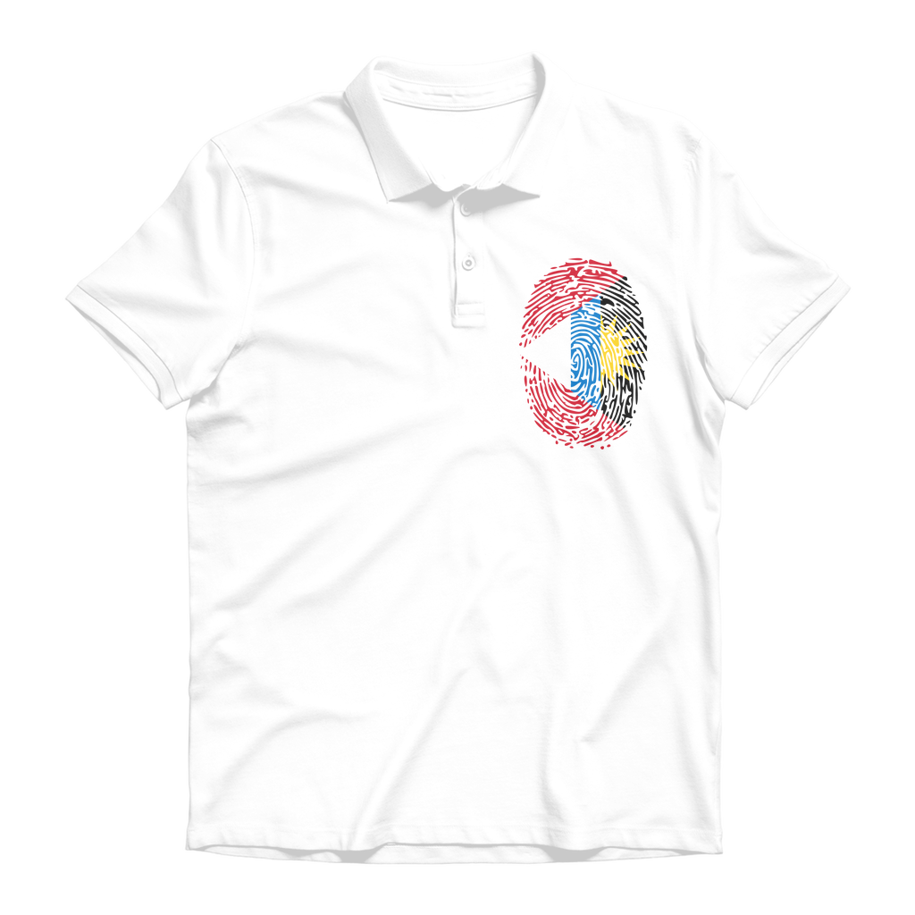 Antigua and Barbuda-Fingerprint Premium Adult Polo Shirt