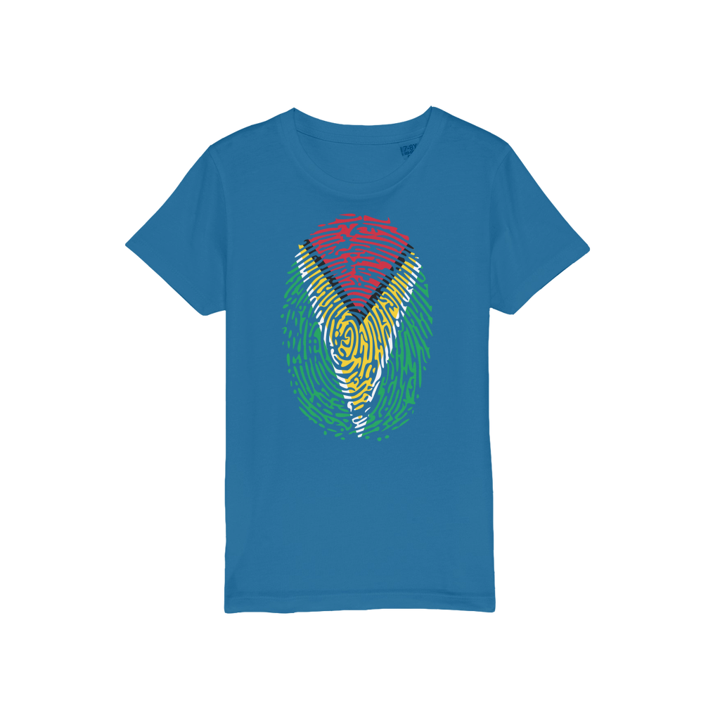 Guyana-Fingerprint Organic Jersey Kids T-Shirt