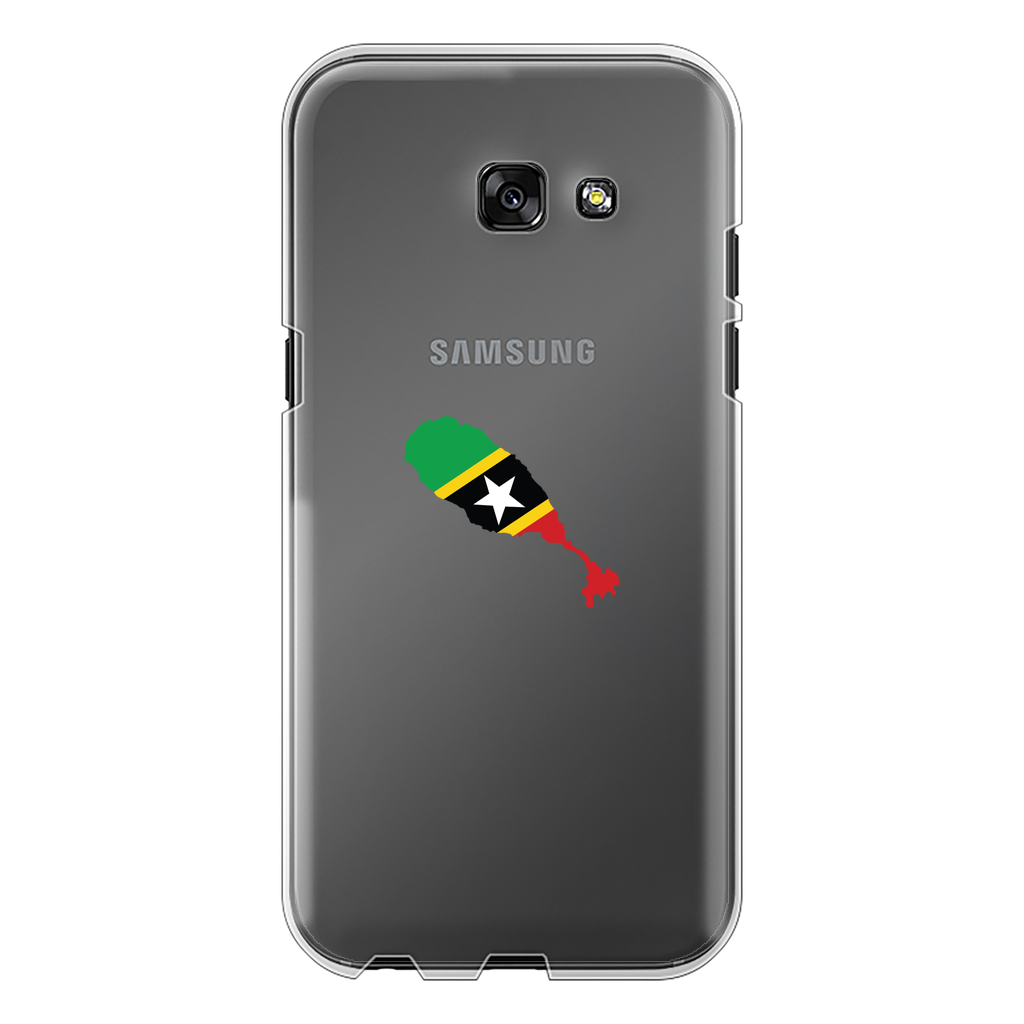 ST. KITTS & NEVIS Back Printed Transparent Hard Phone Case