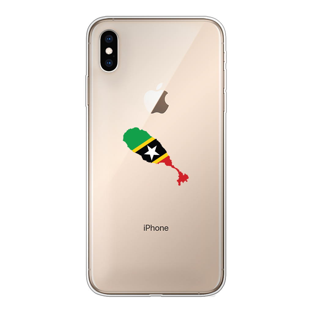 ST. KITTS & NEVIS Back Printed Transparent Soft Phone Case