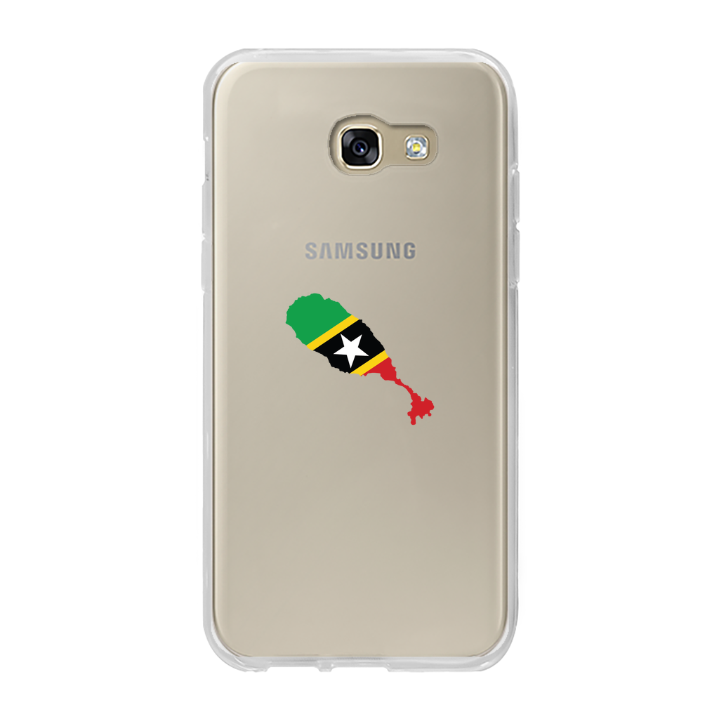 ST. KITTS & NEVIS Back Printed Transparent Soft Phone Case