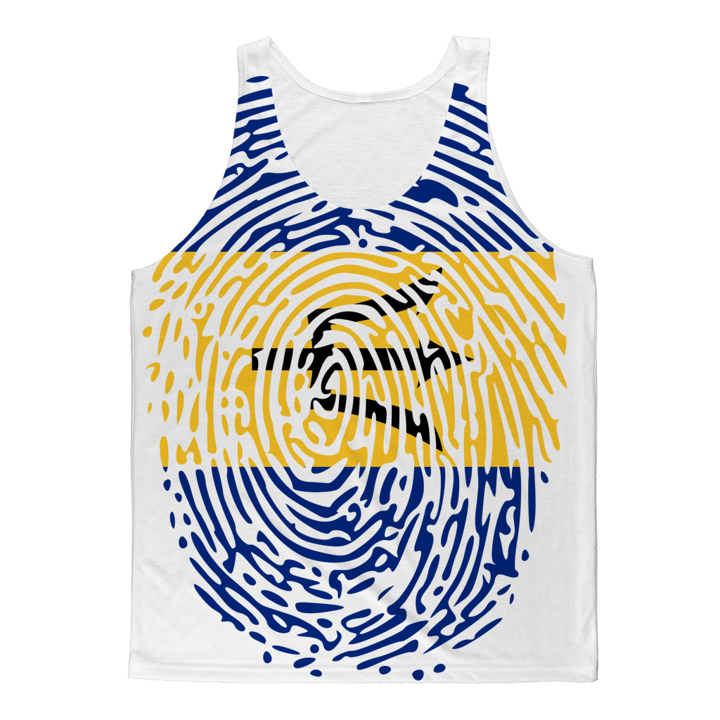 Barbados-Fingerprint Classic Sublimation Adult Tank Top