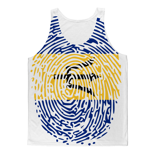 Barbados-Fingerprint Classic Sublimation Adult Tank Top