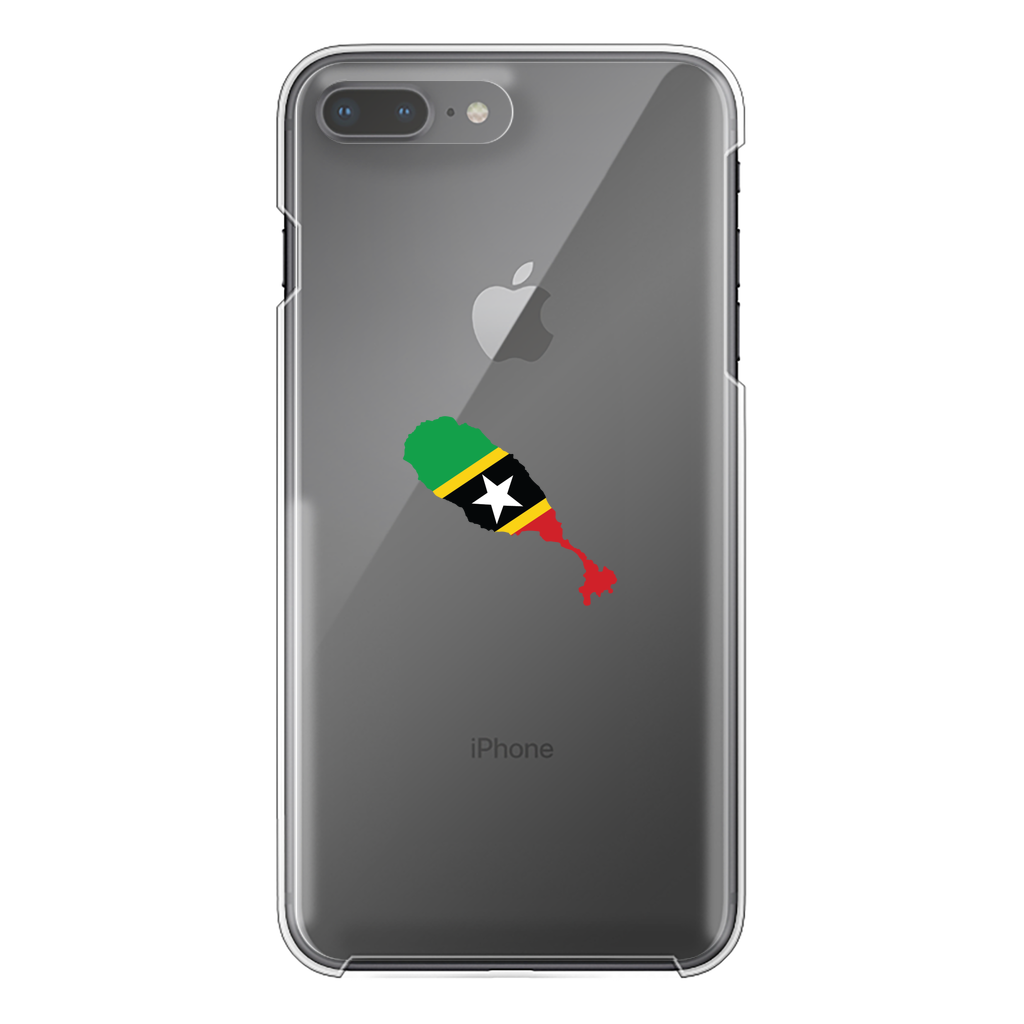 ST. KITTS & NEVIS Back Printed Transparent Hard Phone Case