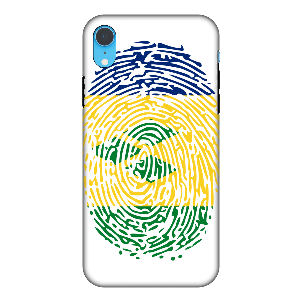 St Vincent and the Grenadines-Fingerprint Fully Printed Tough Phone Case
